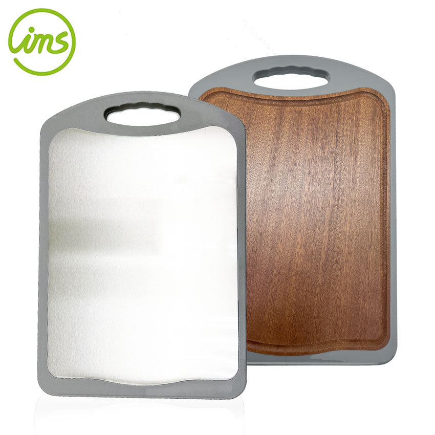 15"x10"Double-Sided SS & Sandalwood Cutting Board